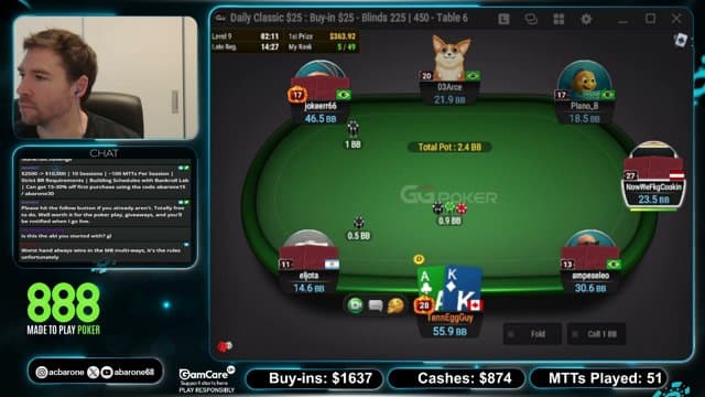 abarone68 playing Poker - Live Casino Stream