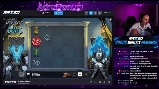 AdraMaryAm playing Slots - Live Casino Stream