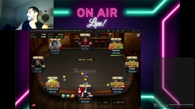alexmalexNL playing Poker - Live Casino Stream