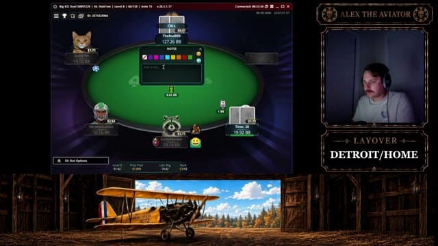 AlexTheAviator playing Poker - Live Casino Stream
