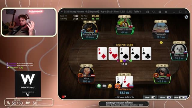 andromance playing Poker - Live Casino Stream