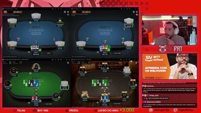 Bigfatfatop playing Poker - Live Casino Stream