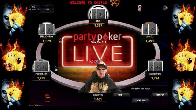 Blazeroe playing Poker - Live Casino Stream
