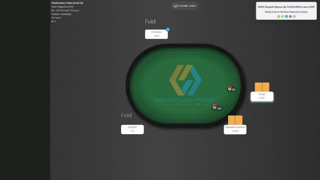 BlockchainPoker playing Poker - Live Casino Stream