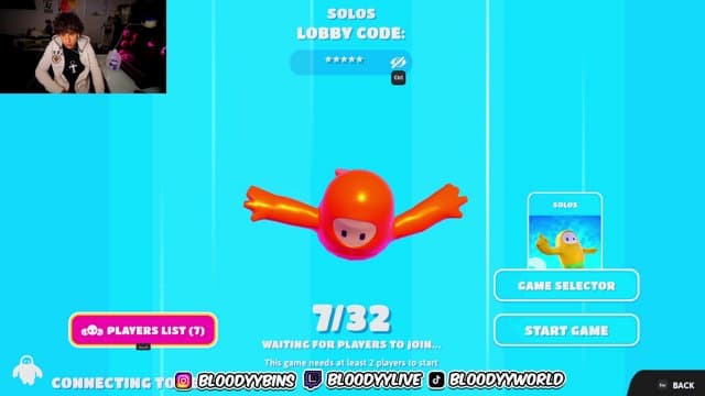 bloodyylive playing Fall Guys - Live Casino Stream