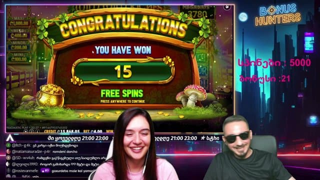 bonushunters777 playing Slots - Live Casino Stream