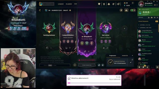 Briseidhe playing League of Legends - Live Casino Stream