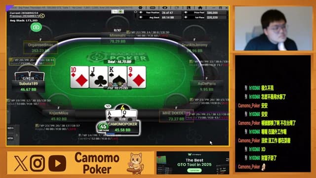 Camomo_Poker playing Poker - Live Casino Stream