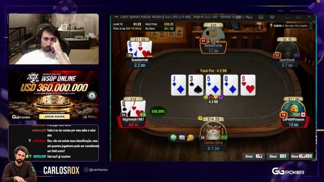 carlosroxx playing Poker - Live Casino Stream