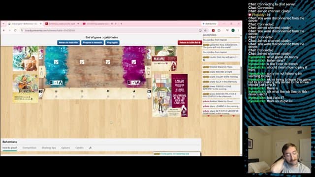cjaidyl playing Board Games - Live Casino Stream