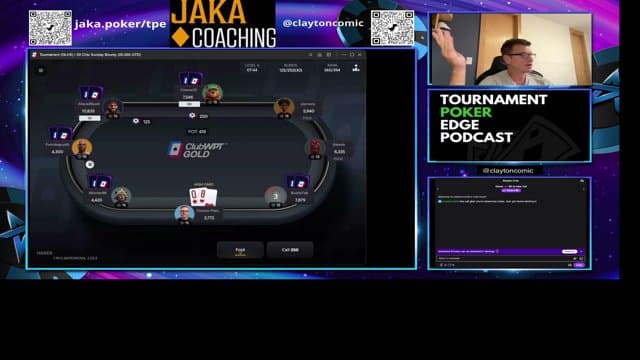 claytoncomic playing Poker - Live Casino Stream