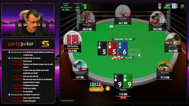 Clous1n playing Poker - Live Casino Stream