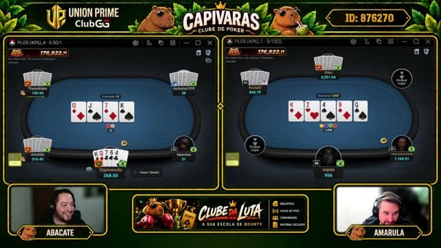 ClubeDasCapivaras playing Poker - Live Casino Stream