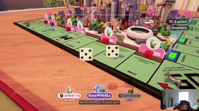CptDecap playing Monopoly - Live Casino Stream