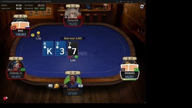 danieltuki10 playing Poker - Live Casino Stream