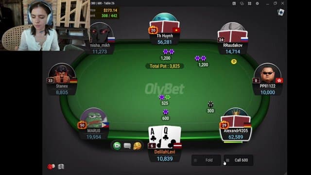 delilahlevi playing Poker Tournament - Live Casino Stream