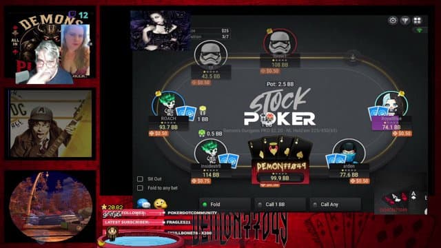 Demon77049 playing Poker - Live Casino Stream