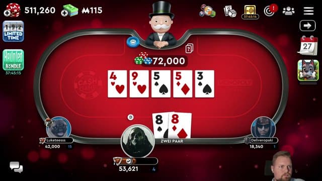 diekaltemilch playing Poker - Live Casino Stream