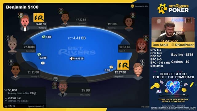 DrDadPoker playing Poker - Live Casino Stream