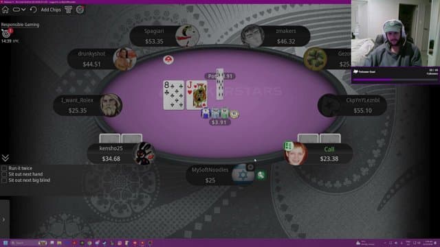 DrunkenNoodles01 playing Poker - Live Casino Stream
