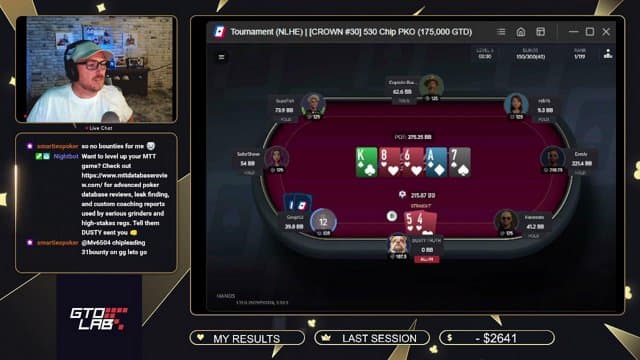 dustytruthpoker playing Poker - Live Casino Stream
