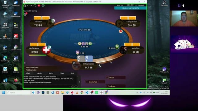 elreplicante1 playing Poker - Live Casino Stream