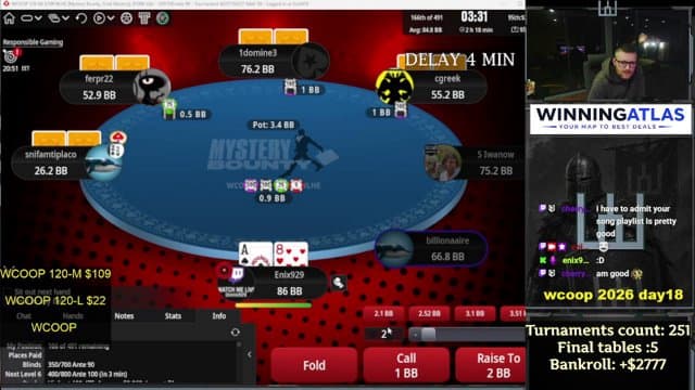 enix9299 playing Poker - Live Casino Stream