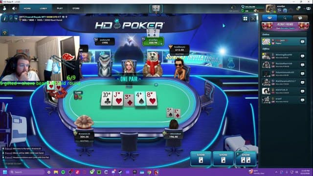 eranfps playing HD Poker - Live Casino Stream