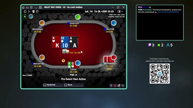 Eskmo playing Poker - Live Casino Stream