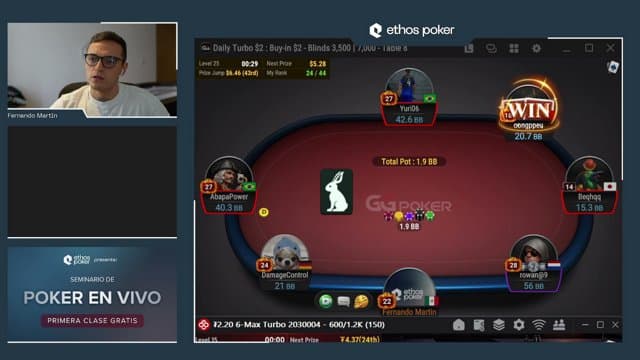 ethospokerr playing Poker - Live Casino Stream