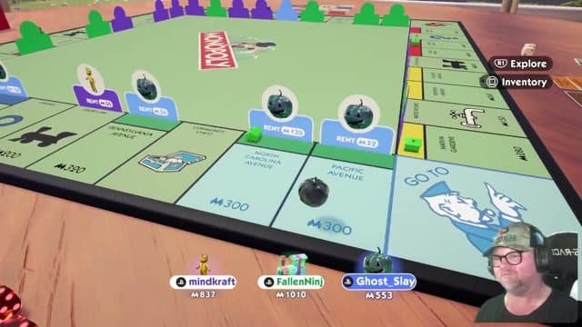 fallenninja84 playing Monopoly - Live Casino Stream