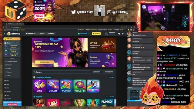 Fiireh playing Slots - Live Casino Stream