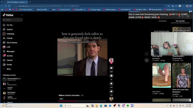 Flax playing Just Chatting - Live Casino Stream