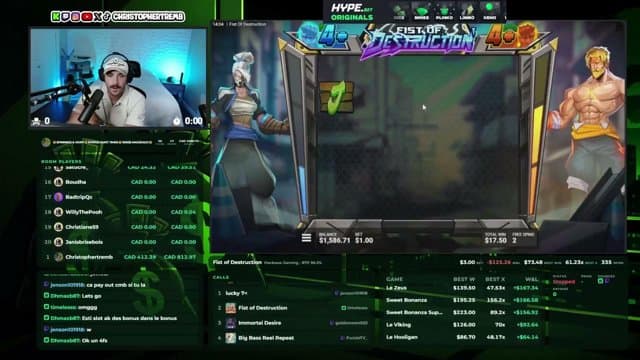 frchristof playing Slots - Live Casino Stream