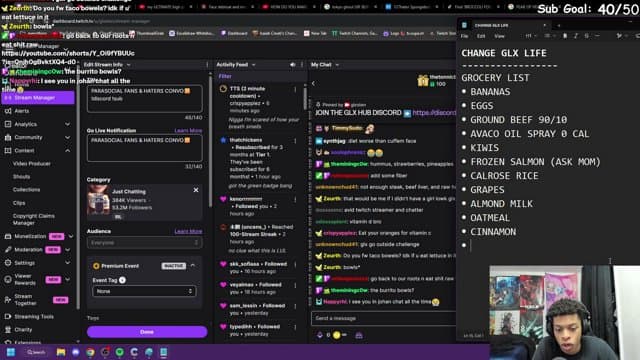 glxsten playing Just Chatting - Live Casino Stream