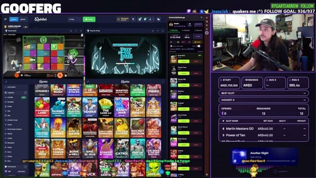 GooferG playing Slots - Live Casino Stream