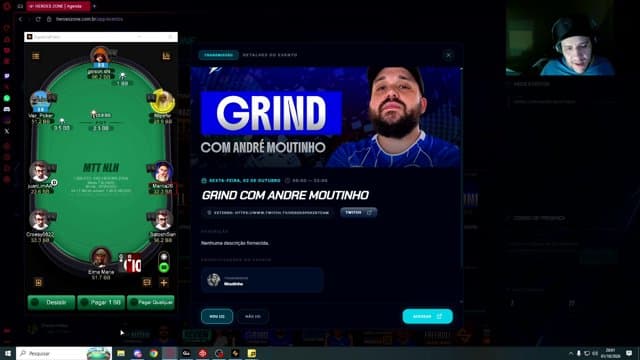 HeroesPokerTeam playing Poker - Live Casino Stream