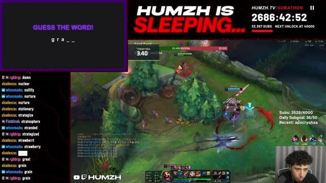humzh playing I'm Only Sleeping - Live Casino Stream