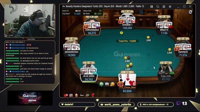 IMCANAD1ANEH playing Poker - Live Casino Stream