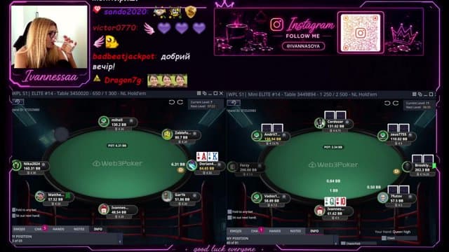 ivannessaatv playing Poker - Live Casino Stream