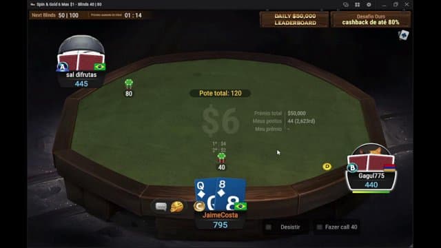 JaimeCostabr playing Poker - Live Casino Stream
