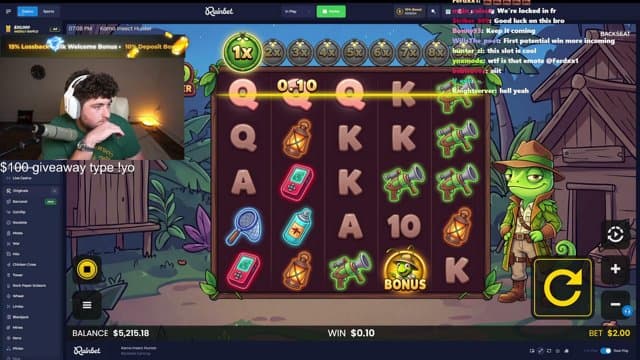 Jitgambles playing Slots - Live Casino Stream