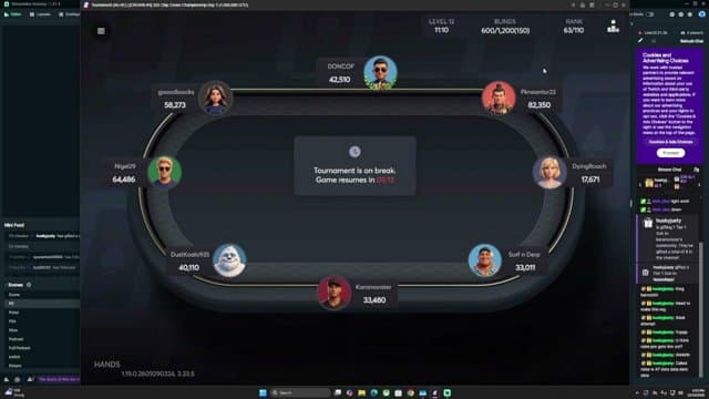 Karamonster playing Poker - Live Casino Stream