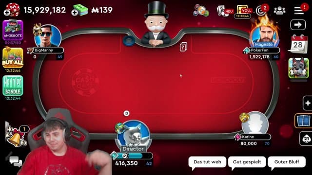 lango333 playing MONOPOLY Poker - Live Casino Stream