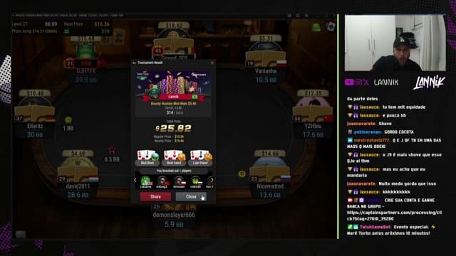 Lannik1 playing Virtual Casino - Live Casino Stream