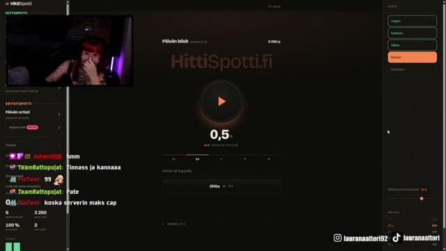 lauranaattori92 playing Just Chatting - Live Casino Stream