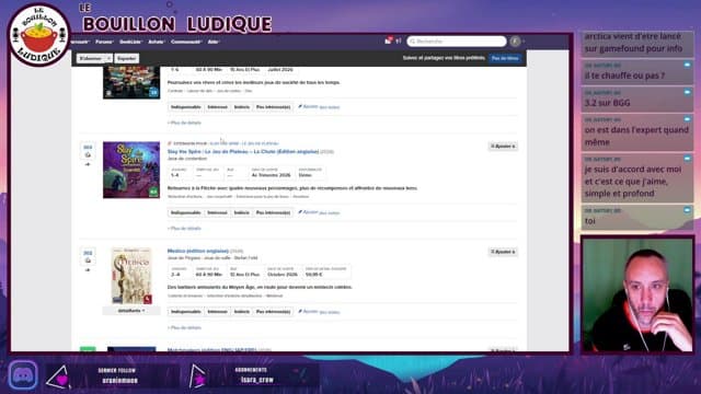LeBouillonLudique playing Board Games - Live Casino Stream