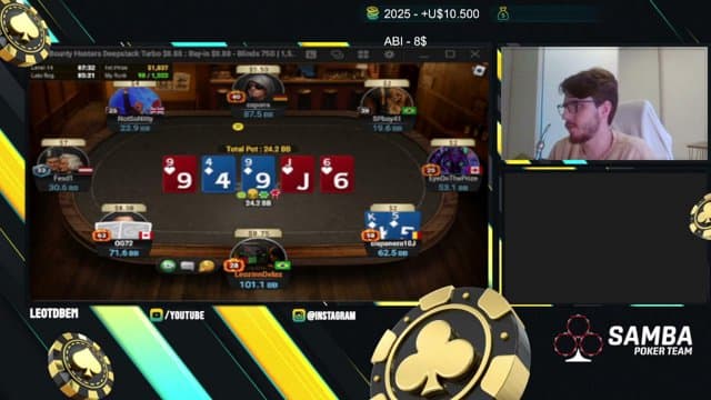 leotdbem playing Poker - Live Casino Stream