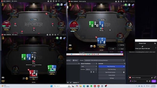 lowstakespokercrusher playing Poker - Live Casino Stream