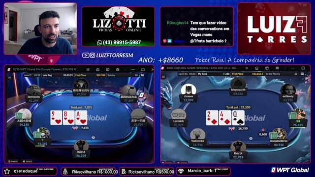 Luizftorres playing Poker - Live Casino Stream